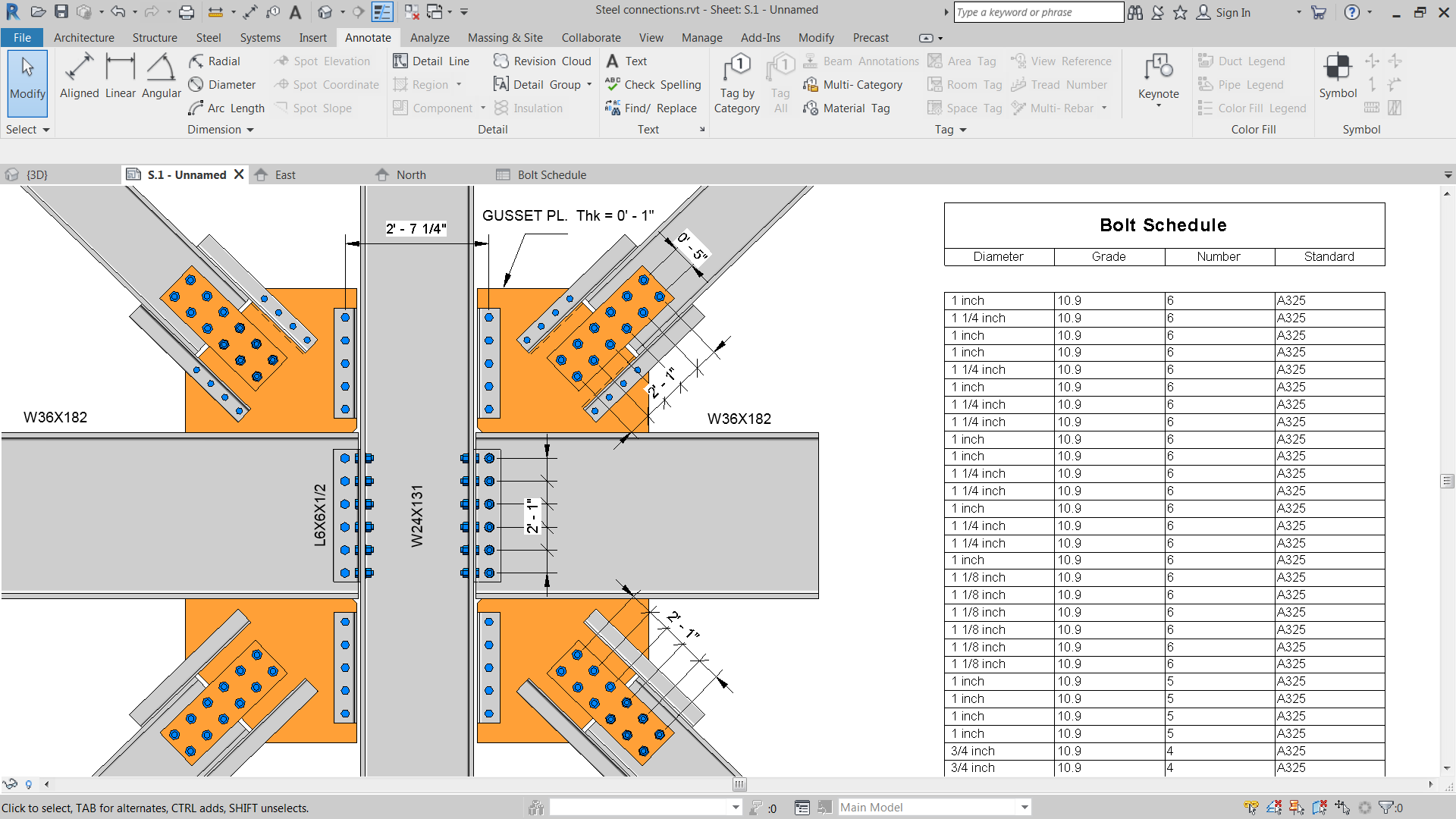 Steel connection. Интерфейс ревит 2019. Create Schedule Revit 2019. Select архитектура. Detail Architecture.